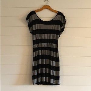 Rip curl black and white striped summer dress